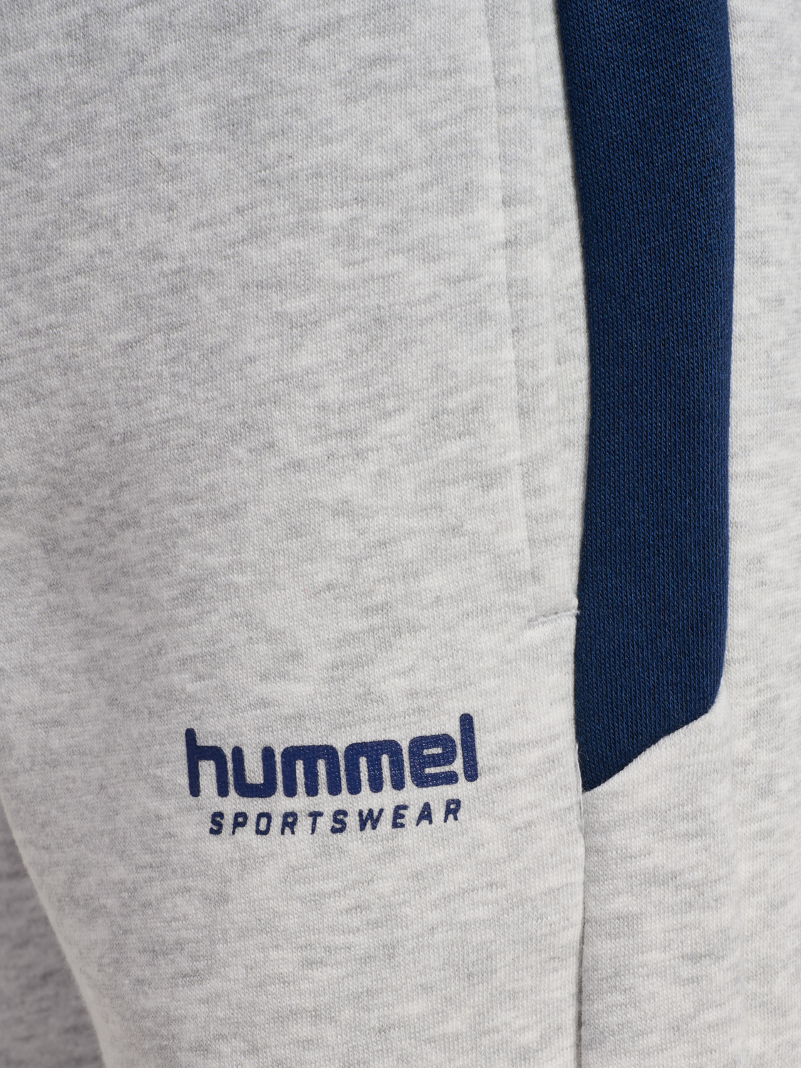 hmlJR LOOSE BLOCKED SWEATPANT, LIGHT GREY MELANGE, packshot