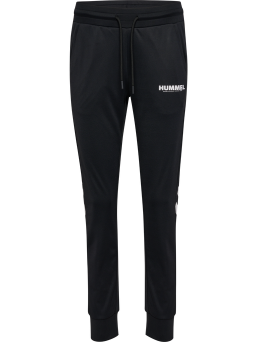hmlLEGACY EVY REGULAR POLY PANTS, BLACK, packshot