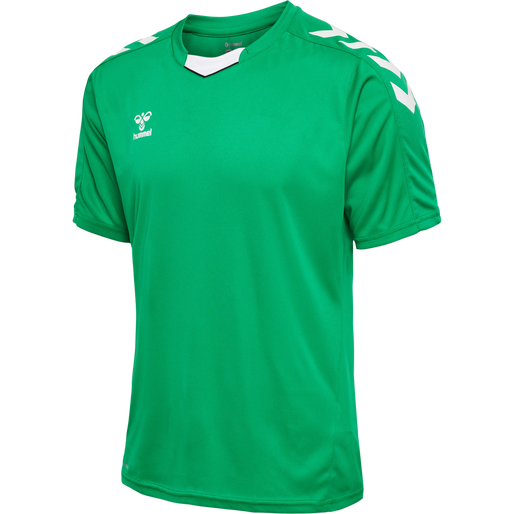 hmlCORE XK POLY JERSEY S/S, JELLY BEAN, packshot