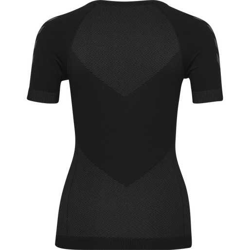 HUMMEL FIRST SEAMLESS JERSEY S/S W, BLACK, packshot