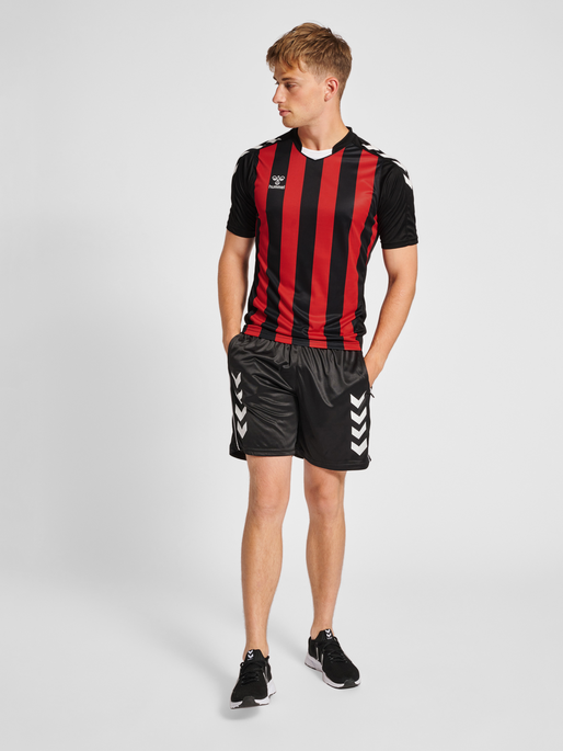 hmlCORE XK STRIPED JERSEY S/S, BLACK, model