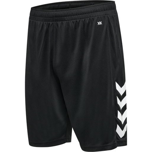 hmlCORE XK POLY SHORTS, BLACK hmlCORE XK POLY SHORTS, BLACK, packshot