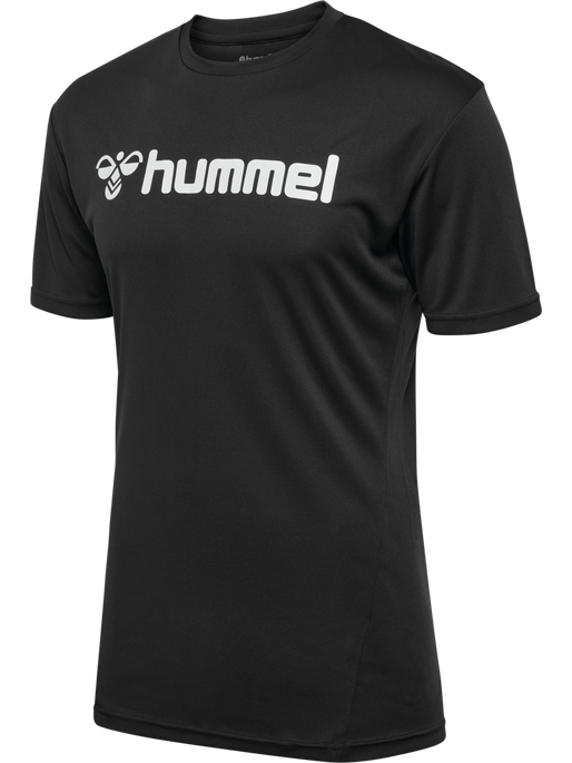 hmlLOGO JERSEY S/S, BLACK hmlLOGO JERSEY S/S, BLACK, packshot