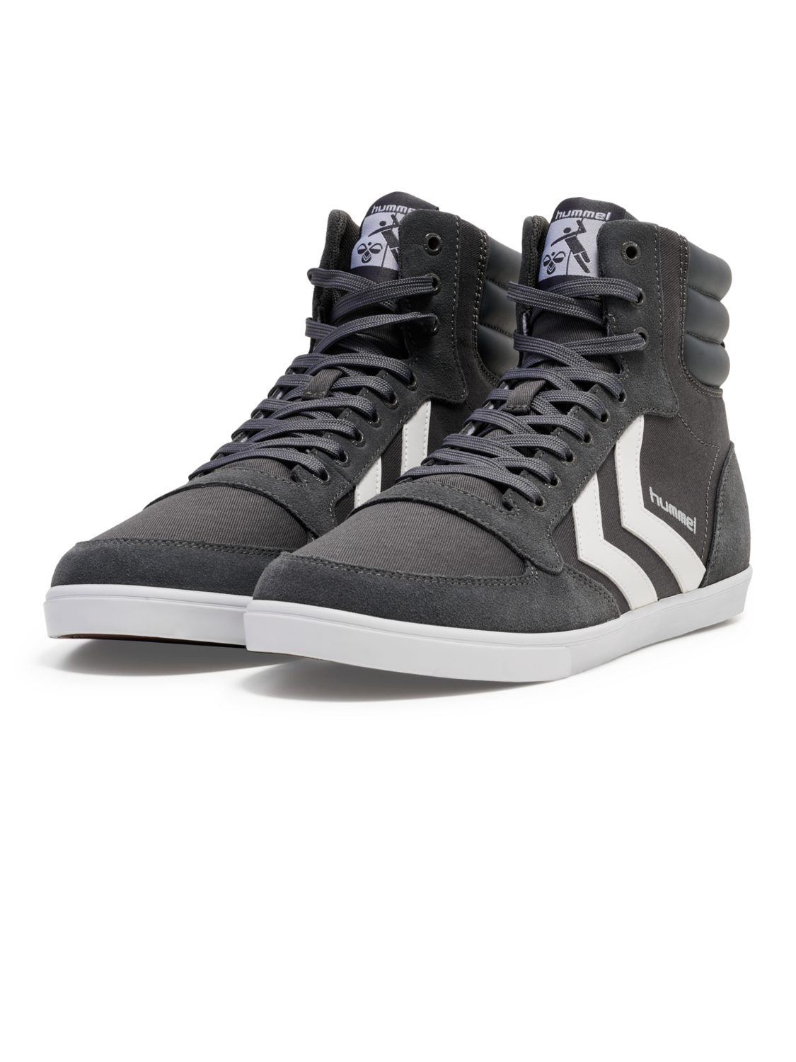 HUMMEL SLIMMER STADIL HIGH, CASTLE ROCK/WHITE KH, packshot