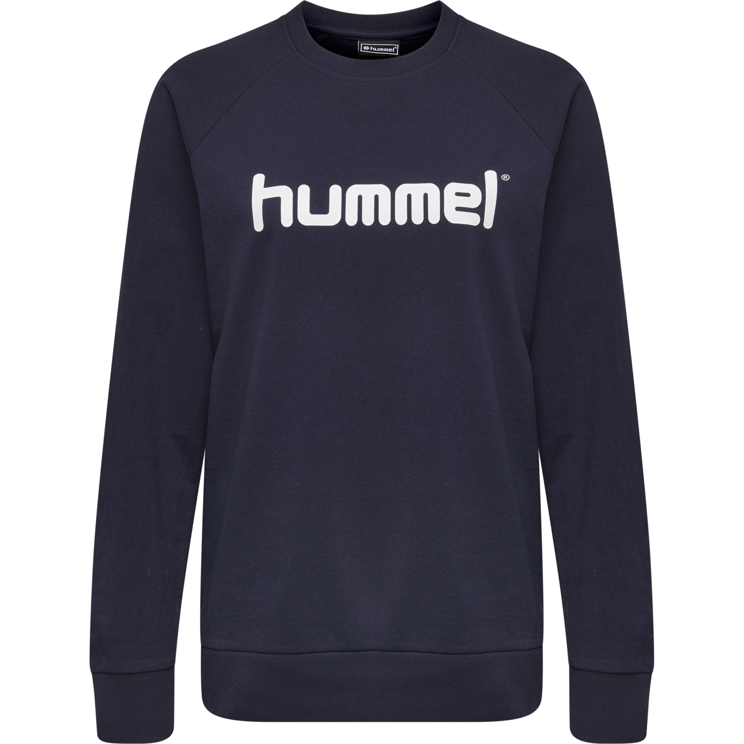 HMLGO COTTON LOGO SWEATSHIRT WOMAN, MARINE, packshot