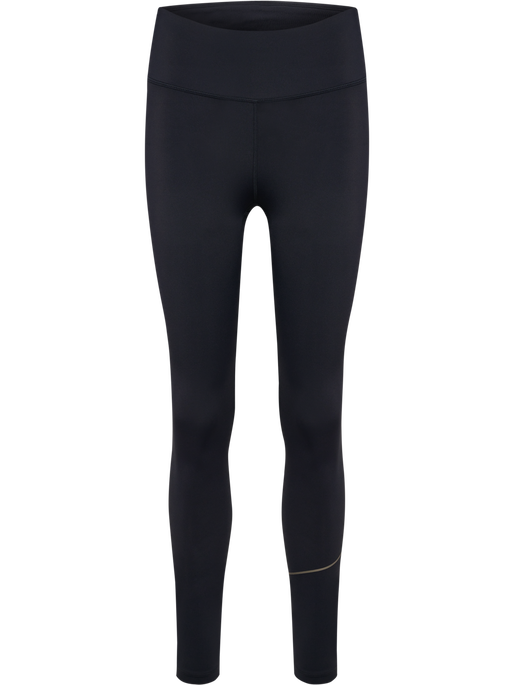 hmlCOURT MID WAIST POCKET TIGHTS W, LIGHT GREY/BLACK, packshot