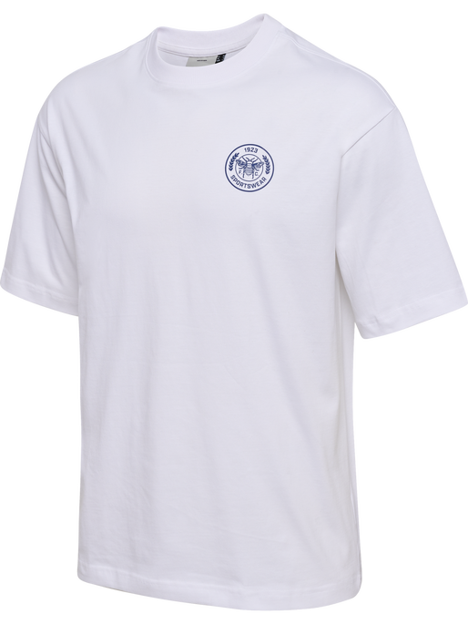 hmlSWARM LOOSE T-SHIRT, WHITE, packshot