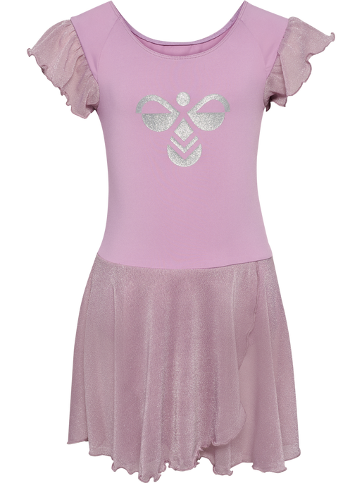 hmlJR MIX GLITTER DRESS, LAVENDER MIST hmlJR MIX GLITTER DRESS, LAVENDER MIST, packshot