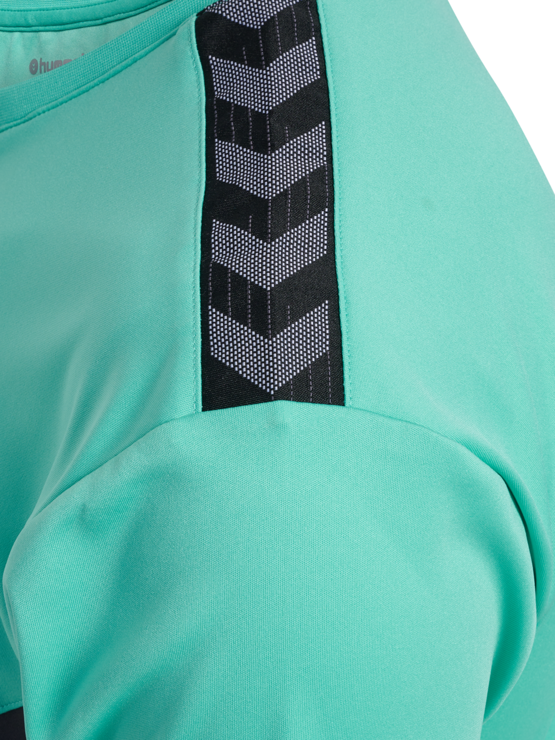 hmlAUTHENTIC PL JERSEY S/S, !TURQUOISE /ASPHALT, packshot