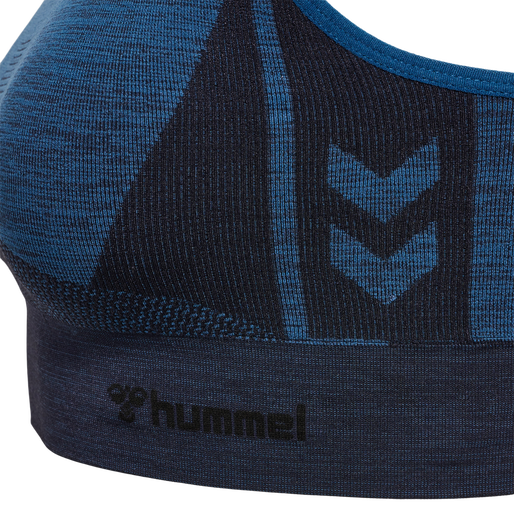 hmlCLEA SEAMLESS  SPORTS TOP, INSIGNIA BLUE MELANGE, packshot