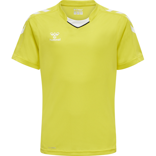 hmlCORE XK POLY JERSEY S/S KIDS, BLAZING YELLOW, packshot