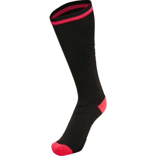 ELITE INDOOR SOCK HIGH, BLACK/DIVA PINK ELITE INDOOR SOCK HIGH, BLACK/DIVA PINK, packshot