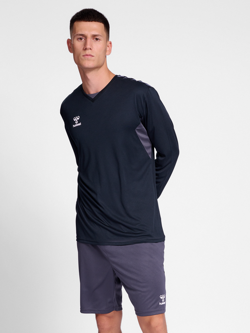 hmlAUTHENTIC PL JERSEY L/S, BLACK, model