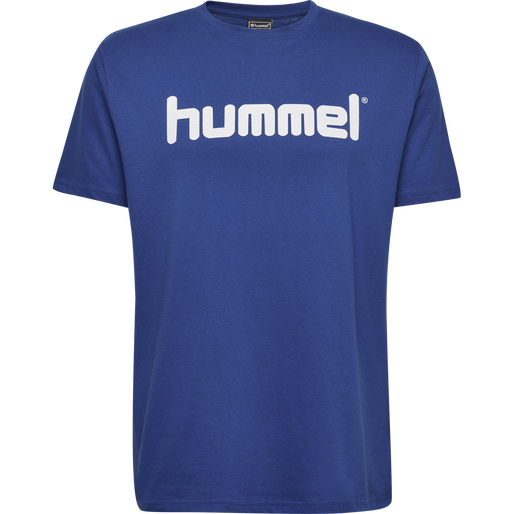 HMLGO KIDS COTTON LOGO T-SHIRT S/S, TRUE BLUE, packshot