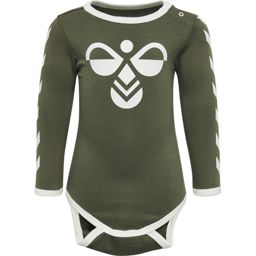 hmlFLIPPER LS BODYSTOCKING, OLIVE NIGHT, packshot