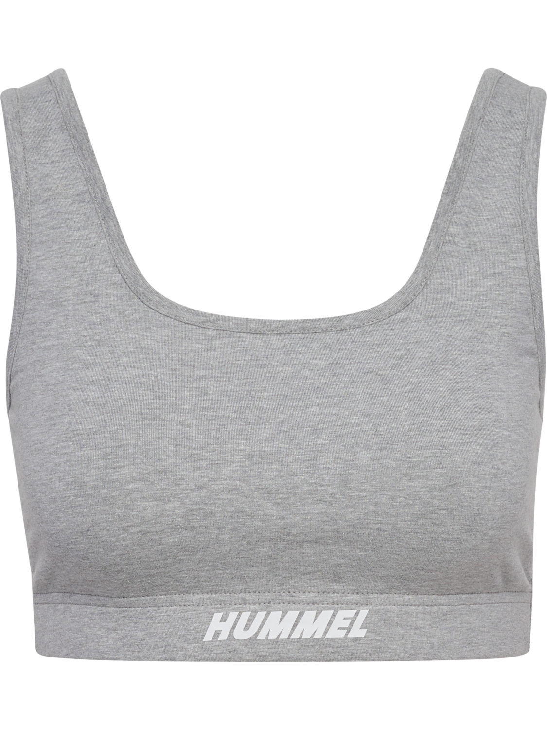 hmlELEMENTAL COTTON SPORTS TOP, GREY MELANGE, packshot