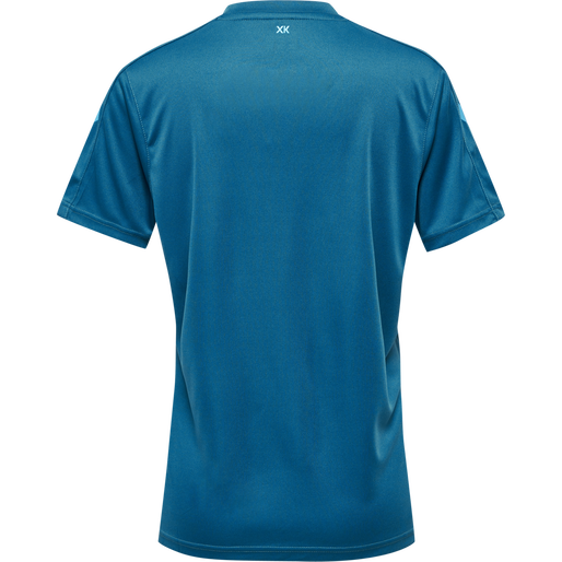 hmlCORE XK POLY JERSEY S/S WOMAN, BLUE CORAL, packshot
