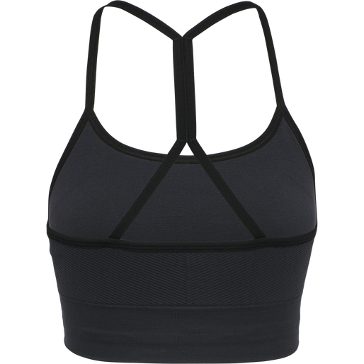 hmlTIFFY SEAMLESS SPORTS TOP, BLACK, packshot