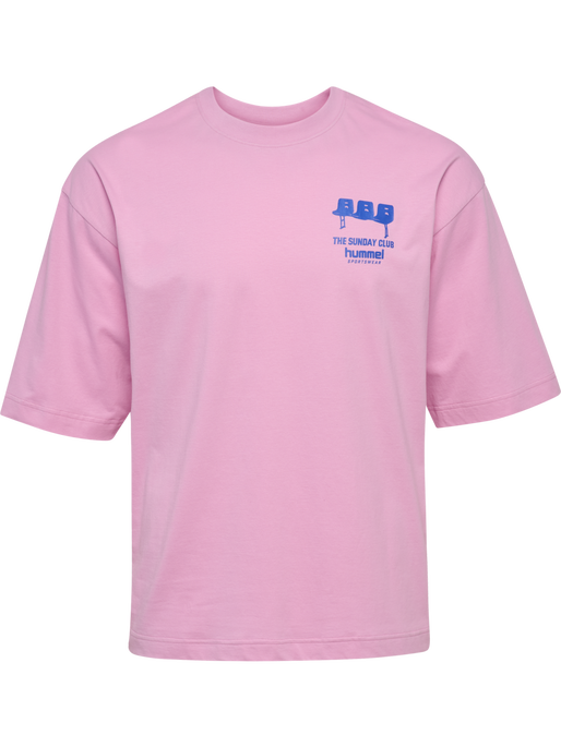 hmlOVERSIZED T-SHIRT S/S SUNDAY, PASTEL LAVENDER hmlOVERSIZED T-SHIRT S/S SUNDAY, PASTEL LAVENDER, packshot