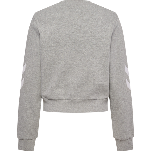 hmlLEGACY WOMAN SWEATSHIRT, GREY MELANGE, packshot