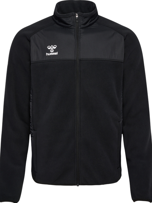 hmlGO FLEECE JACKET, BLACK hmlGO FLEECE JACKET, BLACK, packshot