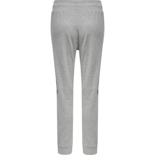 hmlLEGACY WOMAN TAPERED PANTS, GREY MELANGE hmlLEGACY WOMAN TAPERED PANTS, GREY MELANGE, packshot