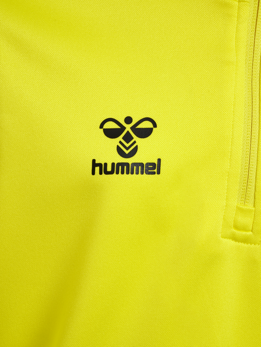 hmlESSENTIAL HALF-ZIP KIDS, BLAZING YELLOW, packshot