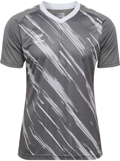 hmlMATCH TRIUMPH JERSEY S/S, STEEL GRAY/WHITE hmlMATCH TRIUMPH JERSEY S/S, STEEL GRAY/WHITE, packshot