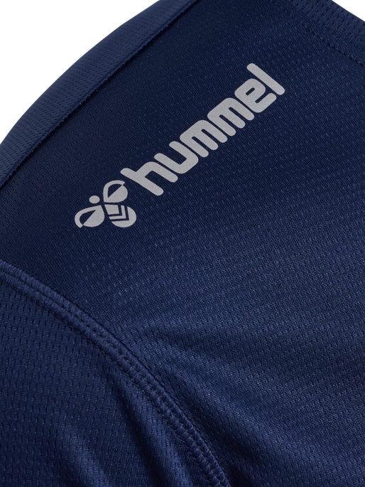 hmlRUN JERSEY S/S, BLACK IRIS, packshot