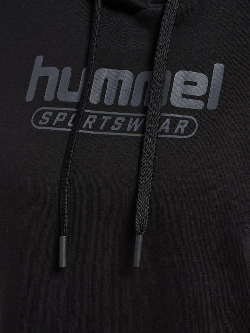 hmlBOOSTER WOMAN HOODIE, BLACK, packshot