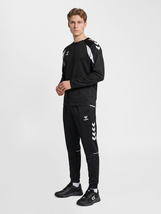 hmlCORE 2.0 TRACK PANTS, BLACK/WHITE, model