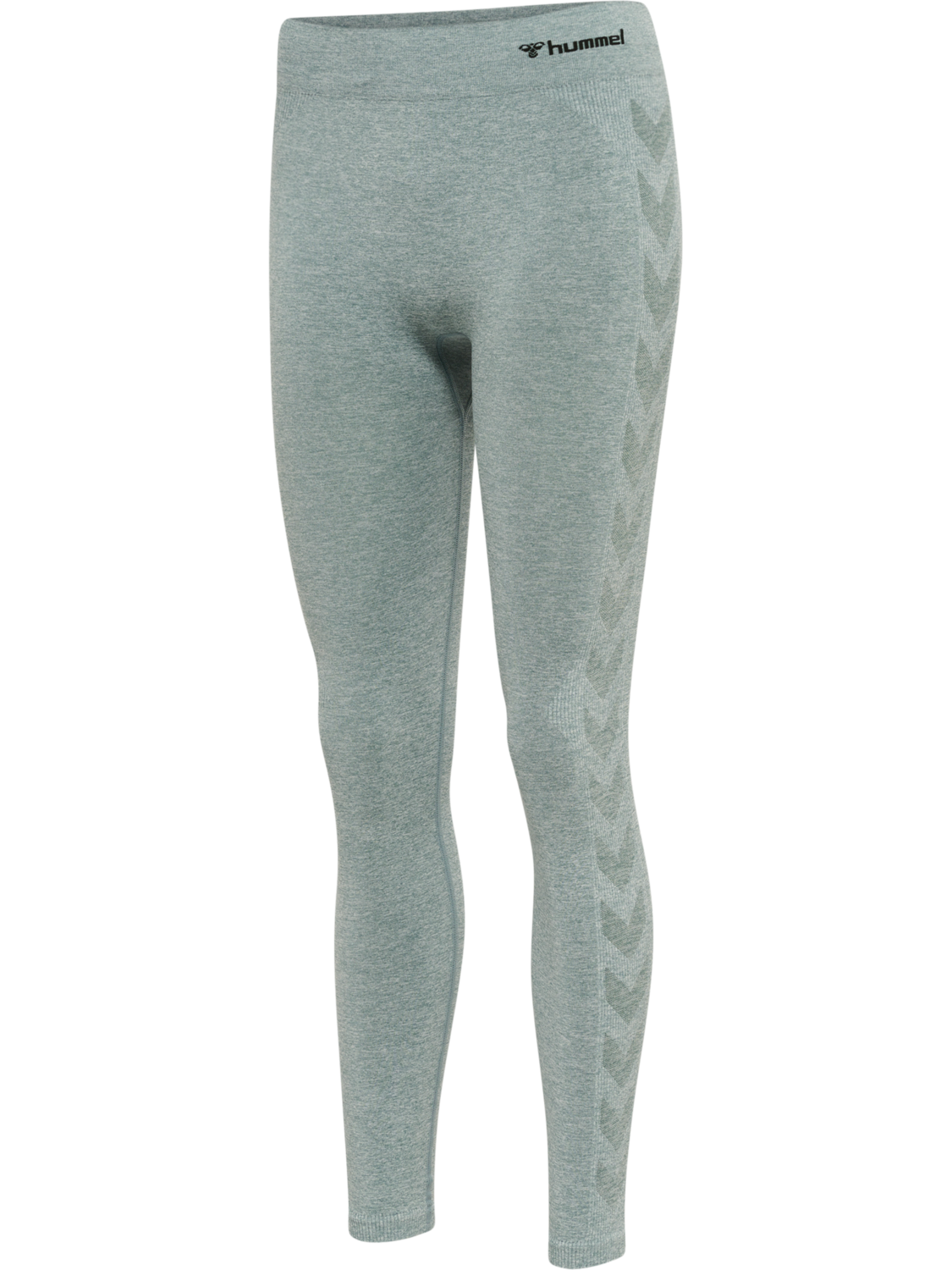 hmlCI SEAMLESS MID WAIST TIGHTS, NORTH ATLANTIC MELANGE, packshot