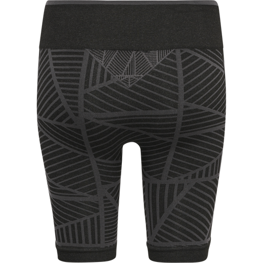 hmlMT ENERGY SEAMLESS MW SHORTS, BLACK/ASPHALT MELANGE, packshot