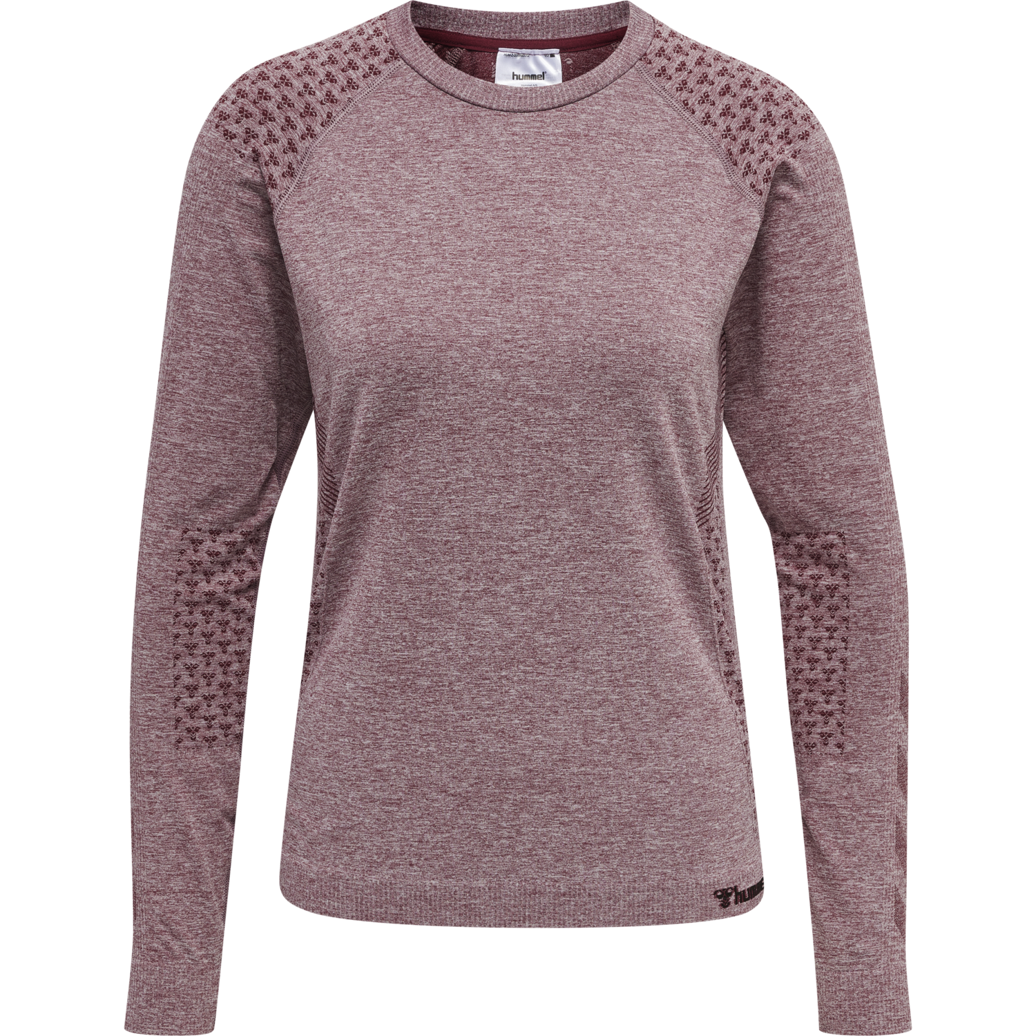 hmlCI SEAMLESS T-SHIRT L/S, NOCTURNE MELANGE, packshot