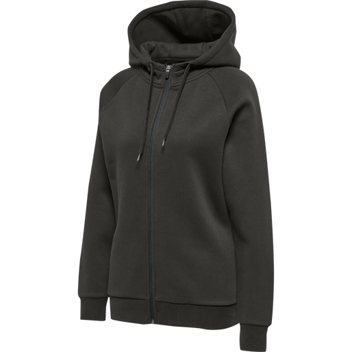 hmlRED HEAVY ZIP HOODIE WOMAN, RAVEN hmlRED HEAVY ZIP HOODIE WOMAN, RAVEN, packshot