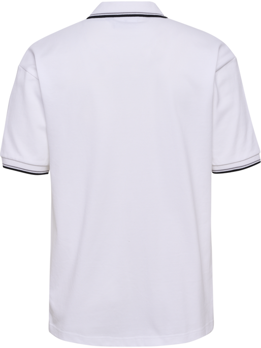 hmlLOOSE POLO SHIRT S/S BEE, WHITE, packshot