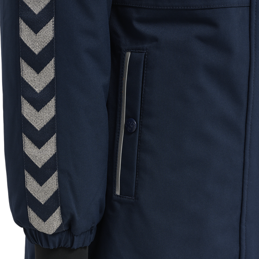 hmlLEAF TEX COAT, BLACK IRIS hmlLEAF TEX COAT, BLACK IRIS, packshot