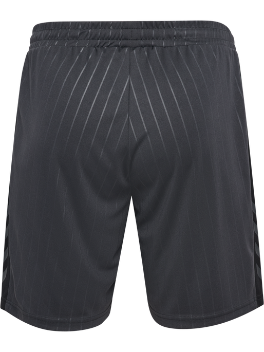 hmlPULSE STRIPE BLOCKED SHORTS, EBONY/BLACK, packshot