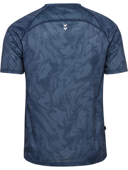 hmlPULSE AOP WORKOUT SHORTS SET, BLUE MIRAGE/DRESS BLUE, packshot