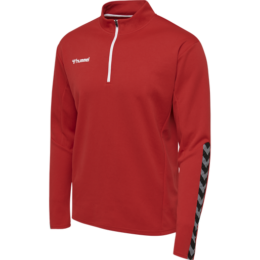 hmlAUTHENTIC HALF ZIP SWEATSHIRT, TRUE RED hmlAUTHENTIC HALF ZIP SWEATSHIRT, TRUE RED, packshot
