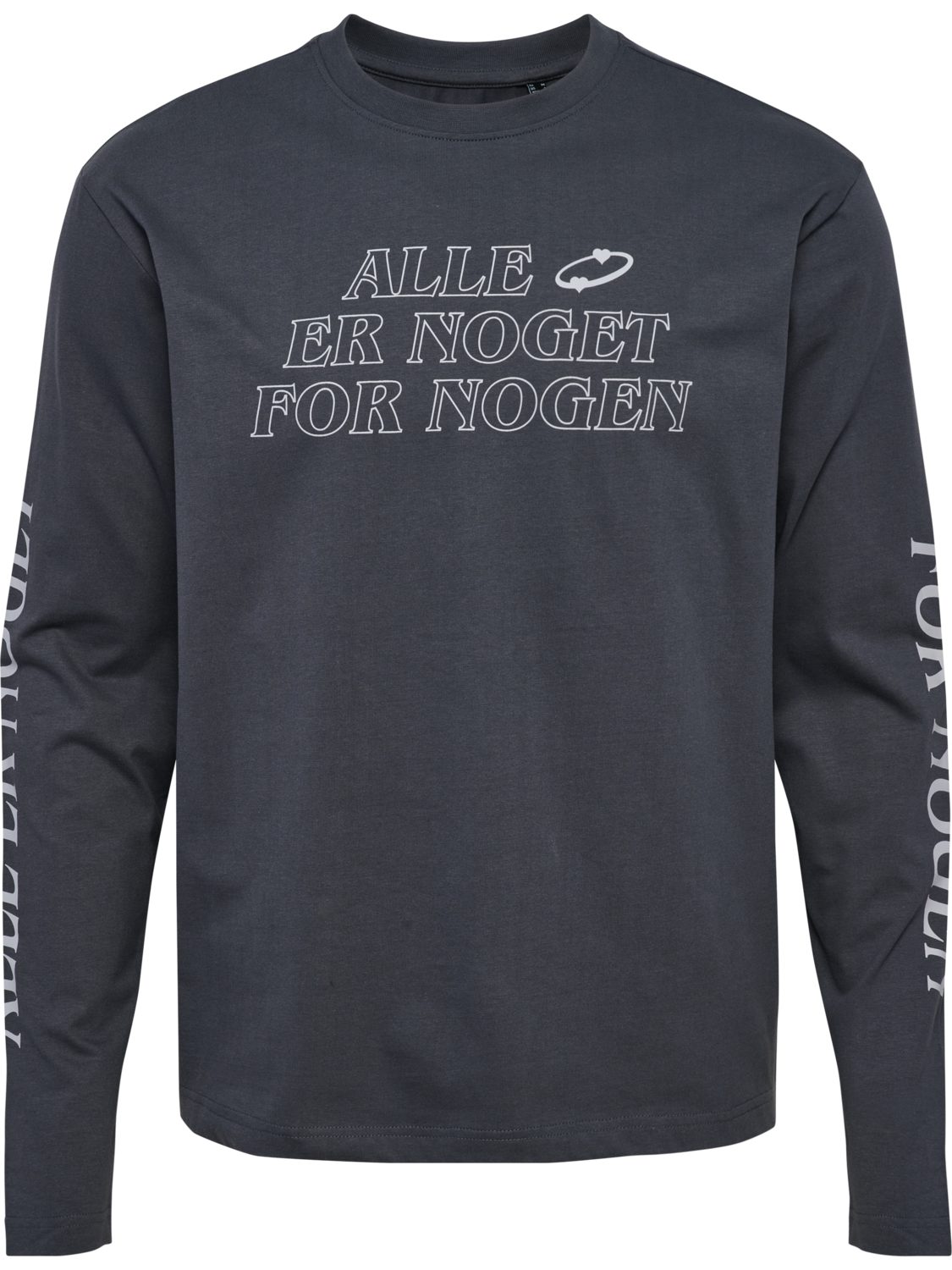 hmlPLADSTILFORSKELLE 25 T-SHIRT L/S, ASPHALT, packshot