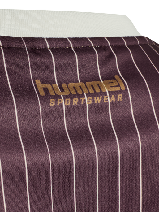 hmlLOOSE JERSEY LS STRIPE TOPSCORER, VINEYARD WINE, packshot