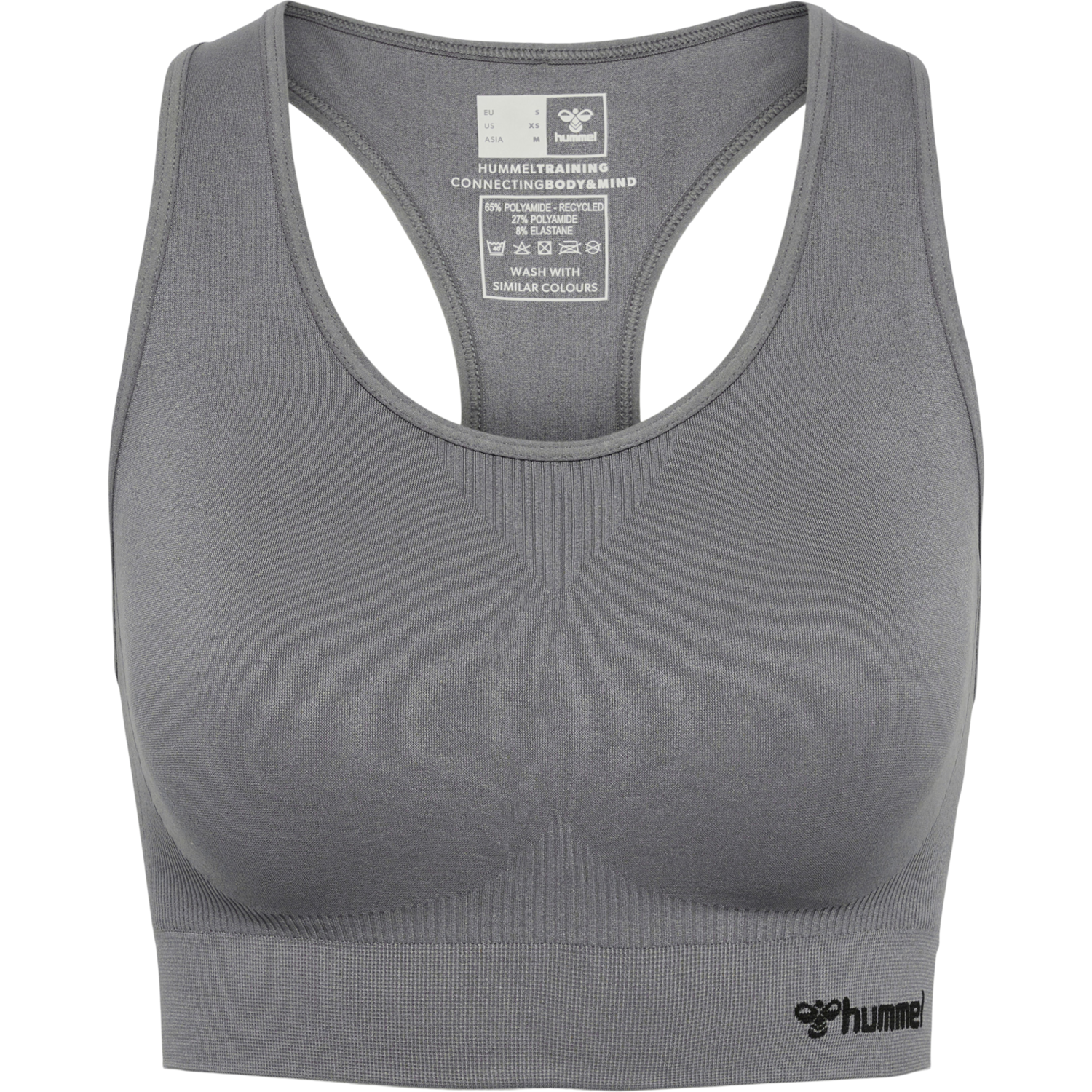 hmlTIF SEAMLESS SPORTS TOP, QUIET SHADE/QUIET SHADE, packshot