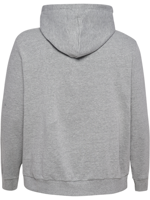 hmlLEGACY WOMAN HOODIE PLUS, GREY MELANGE, packshot