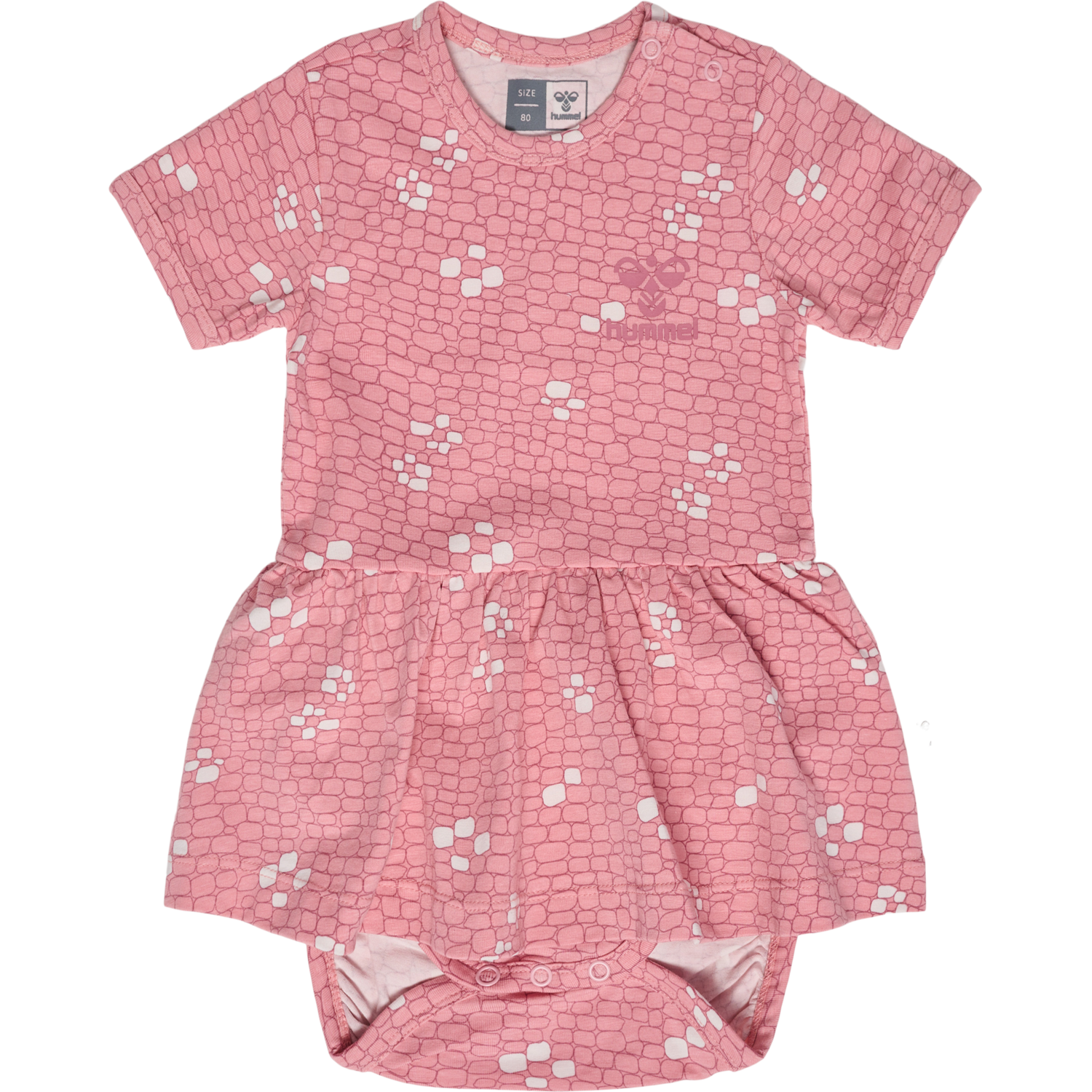 hmlZANZI BODY DRESS SS, BRIDAL ROSE, packshot