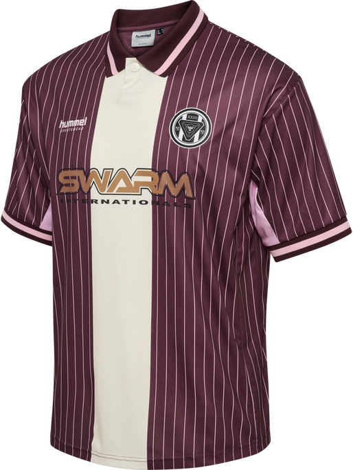 hmlLOOSE FB JERSEY S/S STRIPED, VINEYARD WINE hmlLOOSE FB JERSEY S/S STRIPED, VINEYARD WINE, packshot