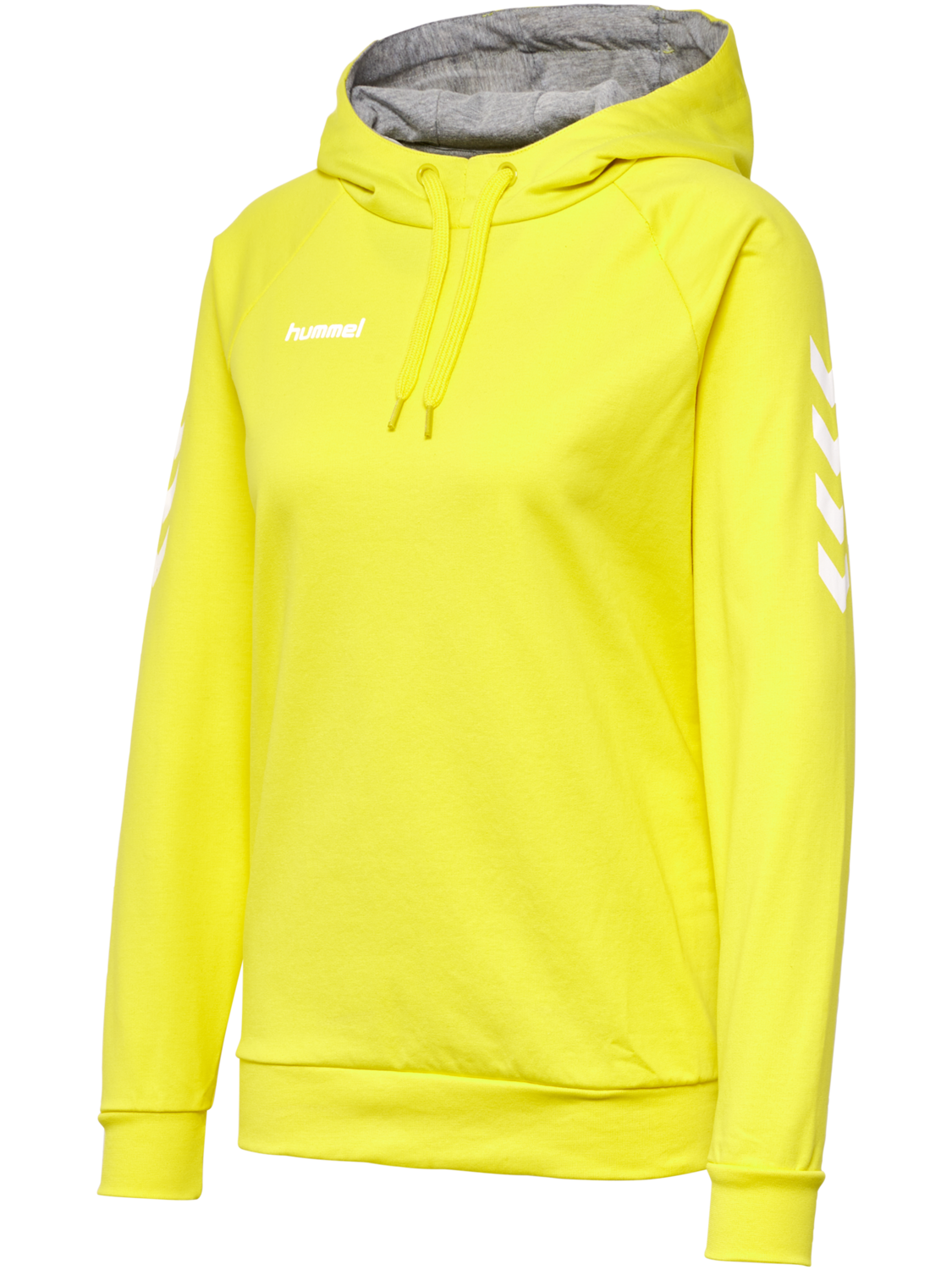 HMLGO COTTON HOODIE WOMAN, BLAZING YELLOW, packshot