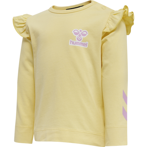 hmlMIRABEL T-SHIRT L/S, PALE BANANA, packshot