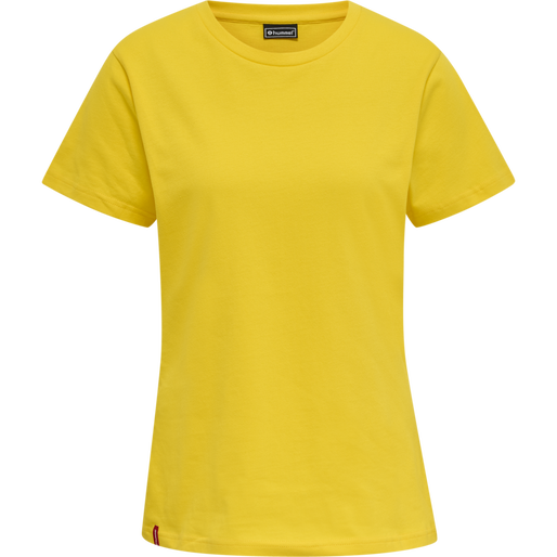 hmlRED HEAVY T-SHIRT S/S WOMAN, EMPIRE YELLOW, packshot