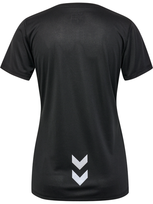 hmlRUN JERSEY S/S WOMAN, BLACK hmlRUN JERSEY S/S WOMAN, BLACK, packshot